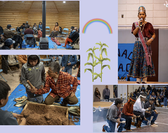 Photo collage from the seventh annual Navajo Winter Festival