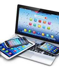 Laptop, tablet and cellphones