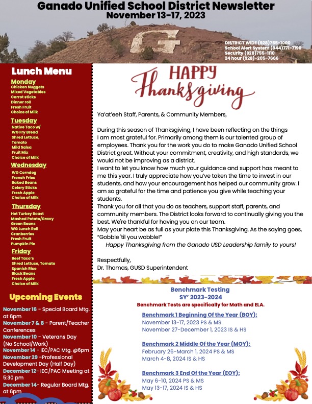 Ganado USD Newsletter - November 2023